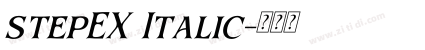 stepEX Italic字体转换